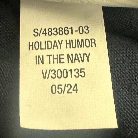 Old Navy T-Shirt Mens XXL Navy Blue Santa Beer Graphic Christmas Holiday Funny - Picture 6 of 7